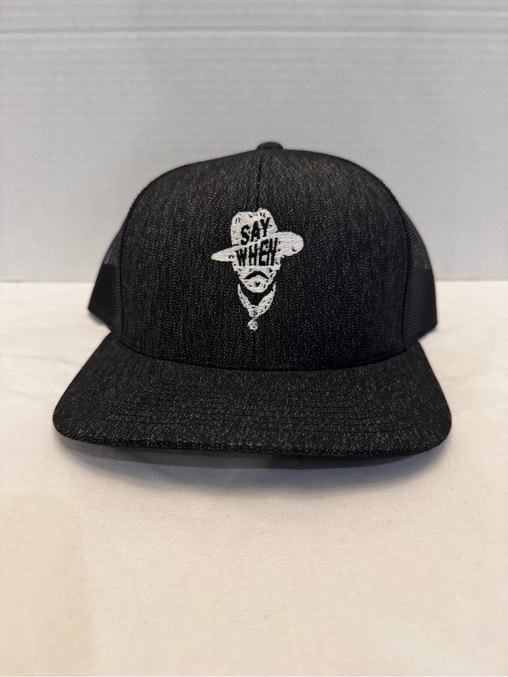Doc Holiday Say When Black And White Mesh Pacific Headware Snapback Hat Cap